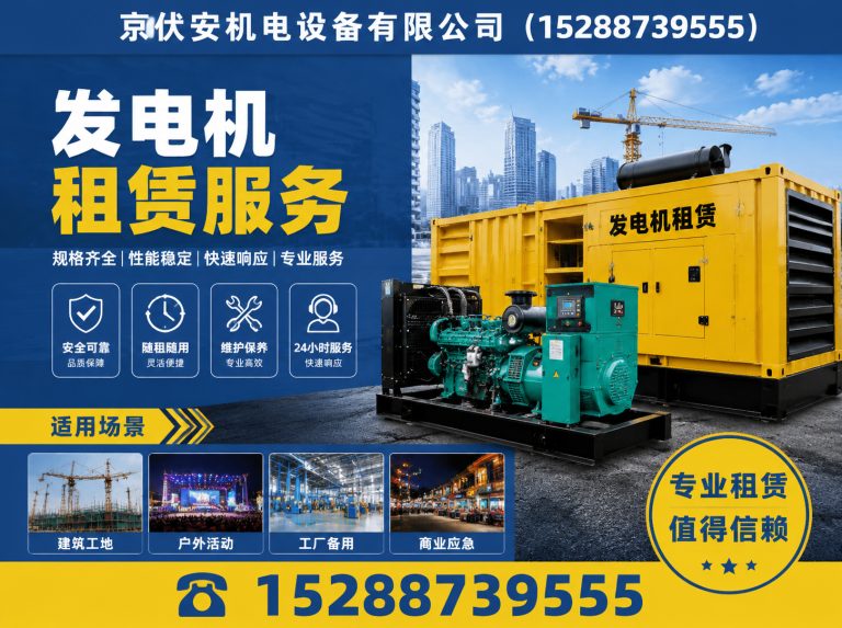 兴安发电机出租展示图
